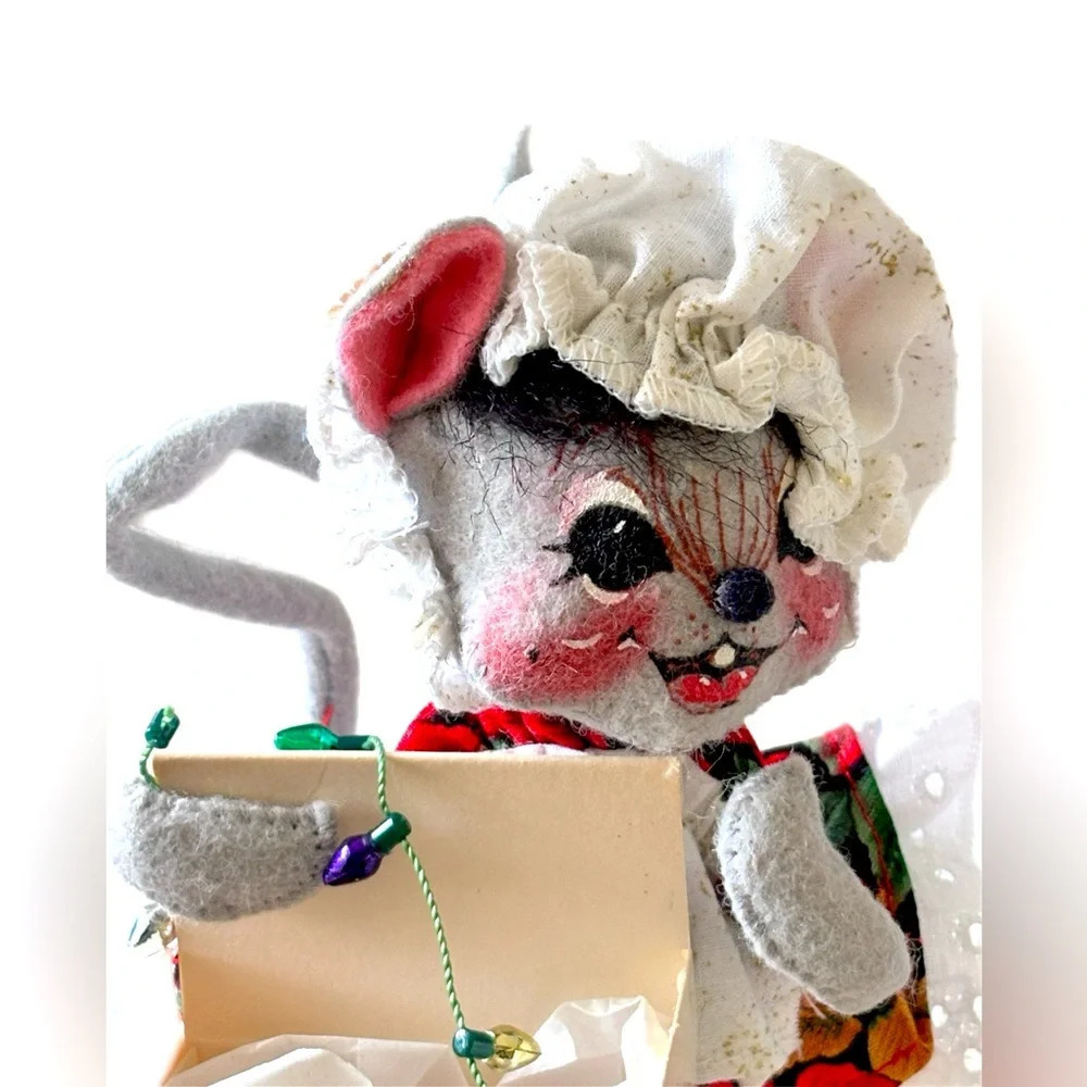 Annalee Dolls 7" Holiday Lights Mouse 1998 7737 Christmas Vintage, collectible